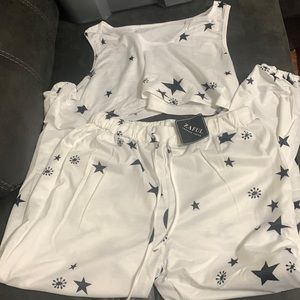 Zaful crop top and joggers pants set XL!!